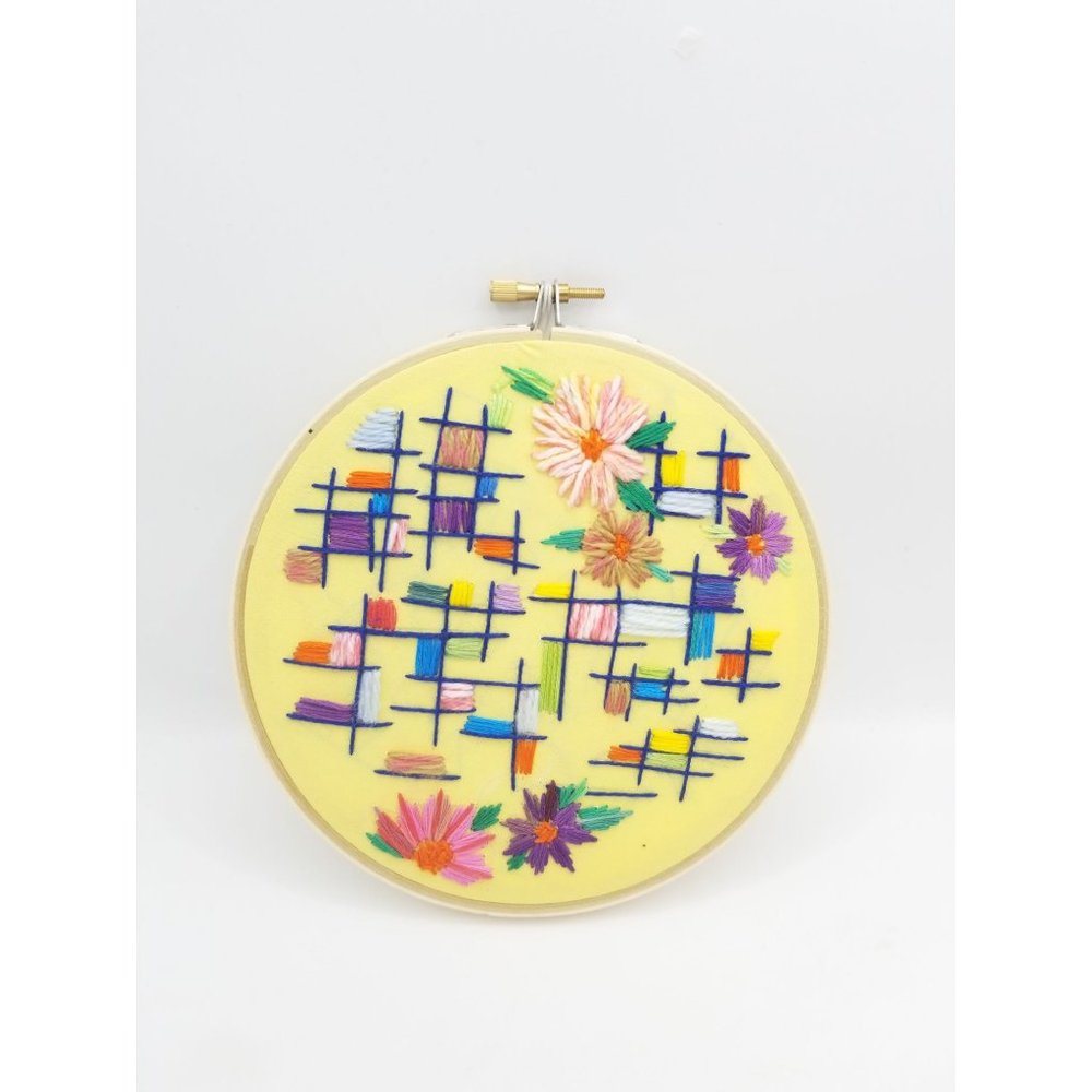 Hand Stitched Embroidery Hoop Art